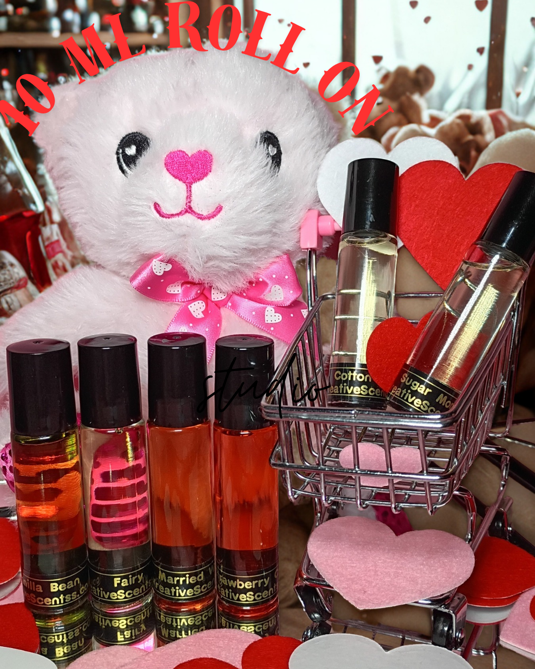 Valentine's Day 10 ml roll on oils Kreative Scents