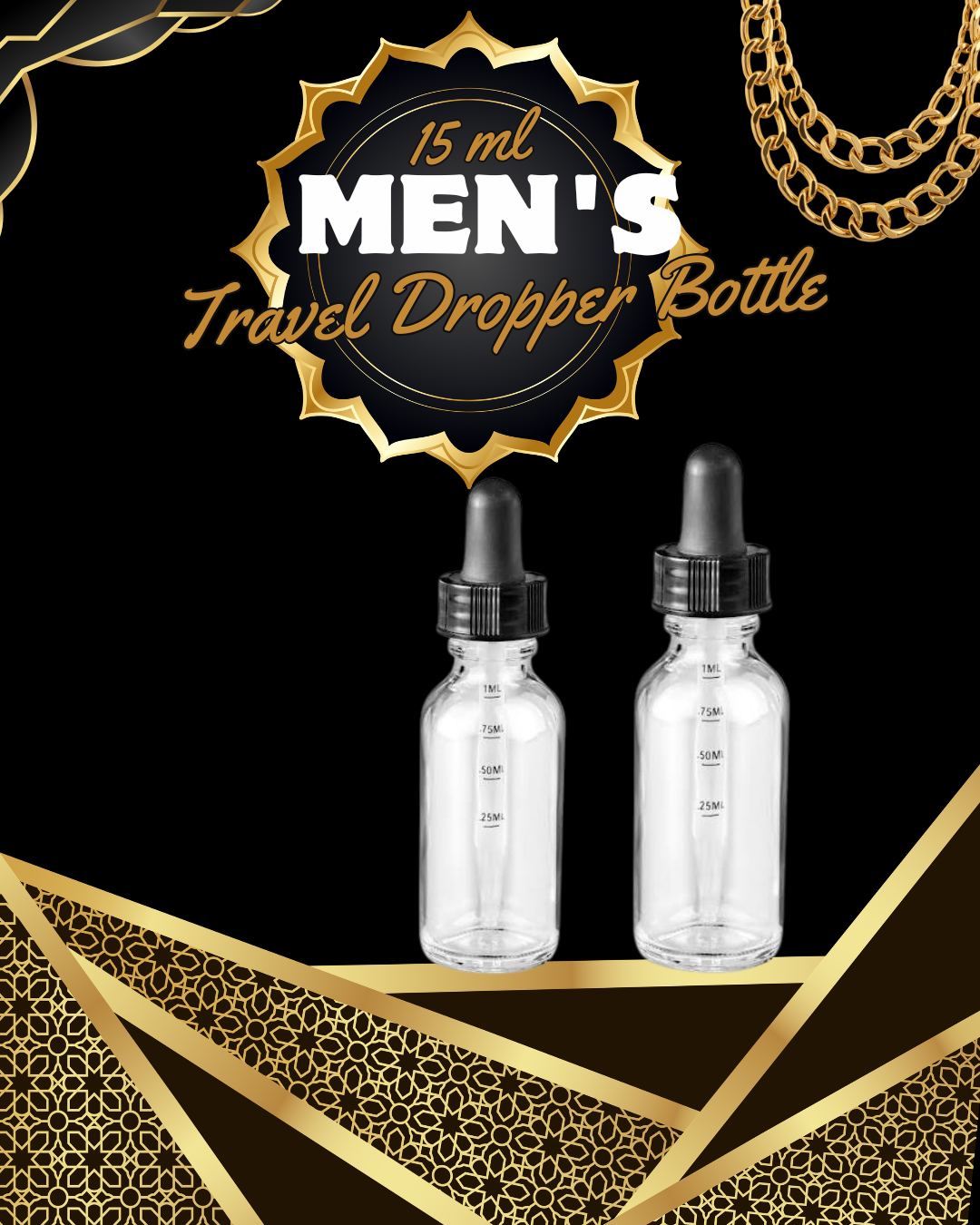 Men's Travel Dropper Bottle (15 ml) Kreative Scents